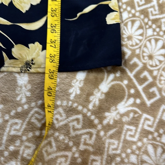 R&K Originals Blue with Yellow Floral Dress Sz10 - Picture 7 of 10